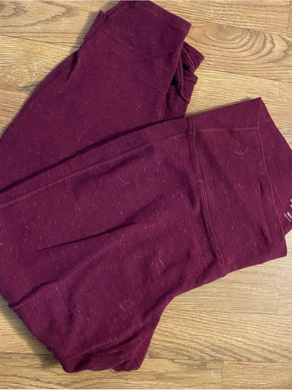 Burgundy Stretch Leggings